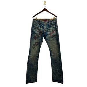 TOUGH JEANSMITH Aldrich Patchwork Straight Jeans